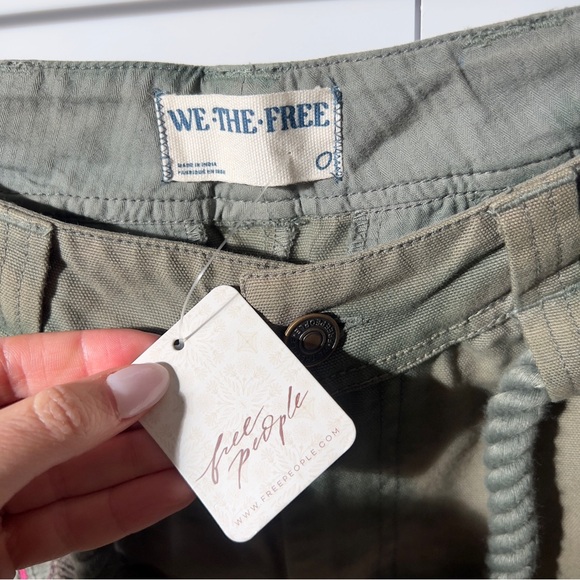 NWT Free People We The Free Electric Sands Embroidered Pants in Green - Picture 10 of 10